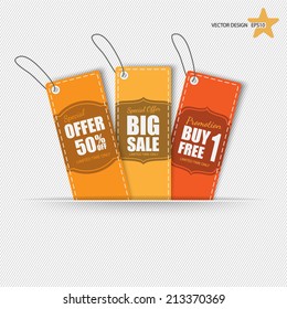 Set of tags for sale
