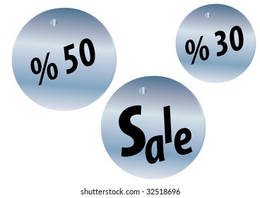 set of tags Vector