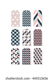 Set of tags. Vector illustration.