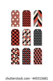 Set of tags. Vector illustration.