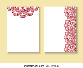 Set   tail  ornament illustration concept.Vector decorative ornament retro greeting card or invitation design.