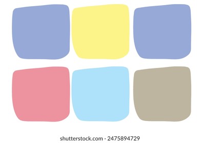 set of talk bubbles doodles isolated on white background