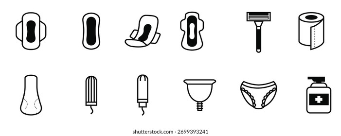 Conjunto de Ilustración vectorial de tampón