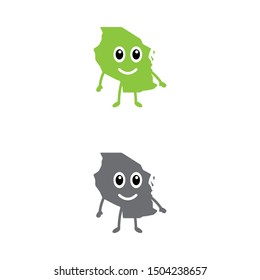 a set of Tanzania map mascots
