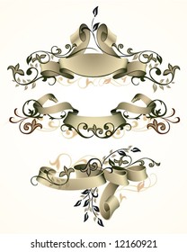 Set of tapes in a retro style