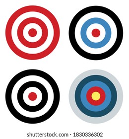 Set target flat icons.Goal.Set of goals. Target icon. Target, call, goal icon.Vector.