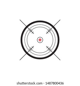 set of target icon vector