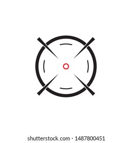 set of target icon vector