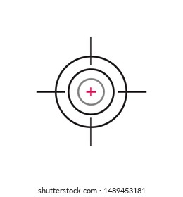 set of target icon vector
