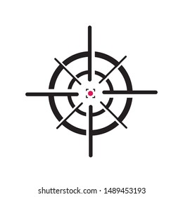 set of target icon vector