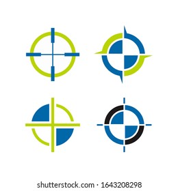 Set of Target Icons. Aim signs set. Vector illustration