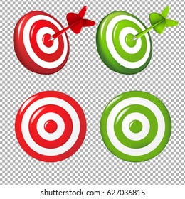 Set Targets Gradient Mesh, Vector Illustration