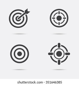 Set of targets icon.