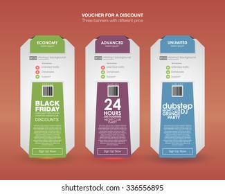 Fixez les tarifs. pour le site. bannière vectorielle ui ux pour application web. Table de prix Pastel, bannière, commande, boîte, bouton, liste et puce avec plan de site web en design plat