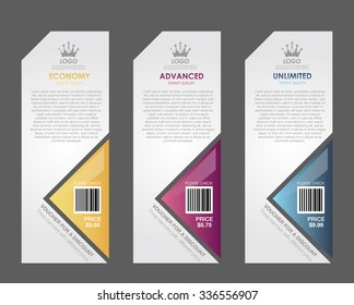 Fixez les tarifs. pour le site. bannière vectorielle ui ux pour application web. Table de prix Pastel, bannière, commande, boîte, bouton, liste et puce avec plan de site web en design plat