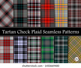 RED TARTAN PLAID CHECK Designer Fabric Scottish Royal Stewart 140cm wide canvas