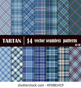 Establezca El Patrón De Tartán Sin Margen. Ilustración vectorial de moda para fondos de pantalla. Baldosas Tartán sin inconvenientes. Suministros para papel decorativo, diseño de moda y diseño interior de la casa, así como para artesanía 