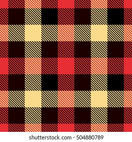 Set Tartan Seamless Pattern. Trendy Vector Illustration for Wallpapers. Seamless Tartan Tiles. Suits for Decorative Paper, Fashion Design and House Interior Design, as Well as for Hand Crafts 