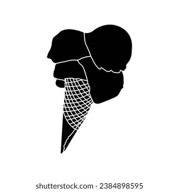 Set of tasty ice creams. Sweet summer delicacy sundaes,gelatos with different tasties,collection isolated ice-cream cones and popsicle with different topping.Vector illustration for web,design, print.