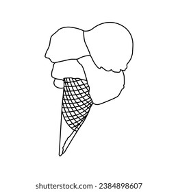 Set of tasty ice creams. Sweet summer delicacy sundaes,gelatos with different tasties,collection isolated ice-cream cones and popsicle with different topping.Vector illustration for web,design, print.