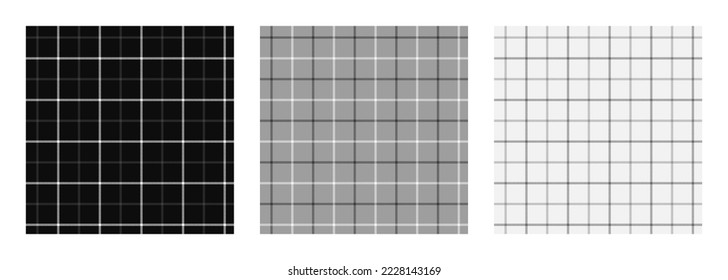 Set of tattersall plaid seamless surface pattern