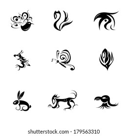 set of tattoo vector design