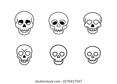 Set of tattoos silhouette art