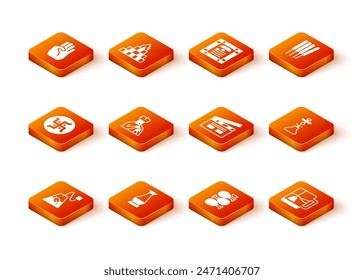 Set Tea bag, Indian vase, Hindu swastika, man plays flute, Tandoori chicken, Bollywood indian cinema, Cup of tea with tea and Hookah icon. Vector