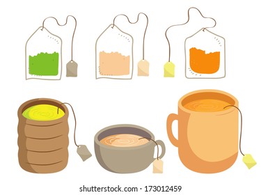 set of tea cup