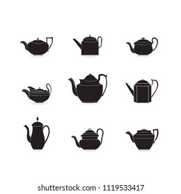 set of tea pots 