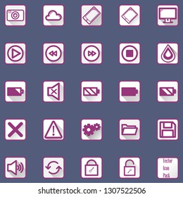 Set Tech Icon Vector