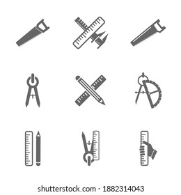 Set of Technical icon vector, Engineering simple icon template, Creative Setting icon design, Illustration