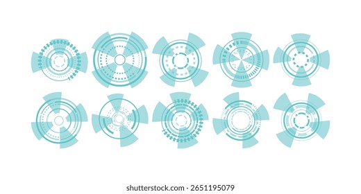 Definir vetor de anel de elementos Techno