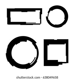 Set of technological frames.