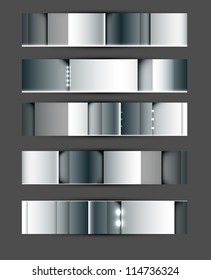 set of technology banners for business site