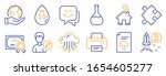 Set of Technology icons, such as Smile face, Chemistry lab. Certificate, save planet. Home, Ph neutral, Edit person. Strategy, Printer, Bitcoin project. Thumb down, Cloud storage line icons. Vector
