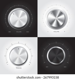 Set of technology music button, Vector