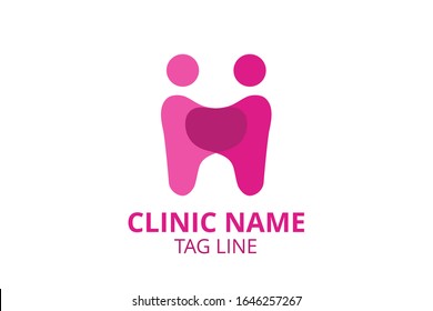 Set of teeth, tooth icon sign idea concept on white background. Can be used as logo for dental, dentist clinic, teeth care and health concept