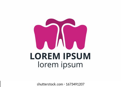 Set of teeth, tooth icon sign idea concept on white background. Can be used as logo for dental, dentist clinic, teeth care and health concept