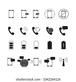 Set of telephone bussines icons