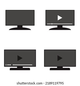 set television icon vector illustration white background