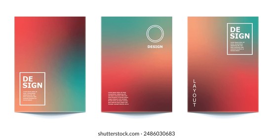set template Abstract Blurred Colorful Background For banner, flyer, covers, wallpapers, brands, social media and other mobile projects