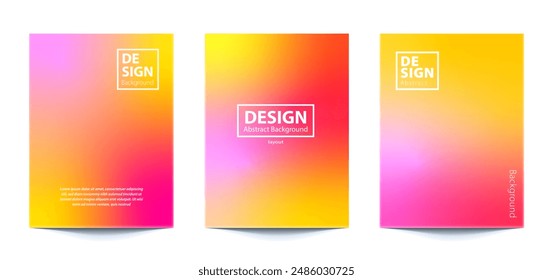 set template Abstract Blurred Colorful Background For banner, flyer, covers, wallpapers, brands, social media and other mobile projects