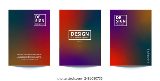 set template Abstract Blurred Colorful Background For banner, flyer, covers, wallpapers, brands, social media and other mobile projects