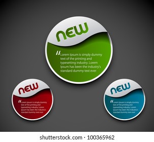 Set of template banner. Illustration on layout for design.
