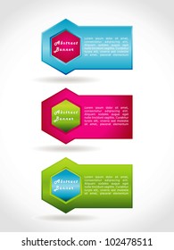 Set of template banner. Illustration on layout for design.