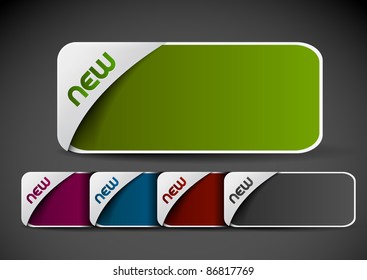 Set of  template banner. Illustration on layout for design.
