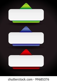 Set of template banner. Illustration on layout for design.