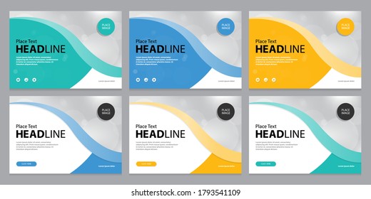 set template design for social media post and web banners background, with use in presentation, brochure, book cover layout, 