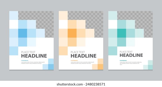 set template design for social media post and web banners background concept, with use in presentation, brochure, book cover layout, flyers